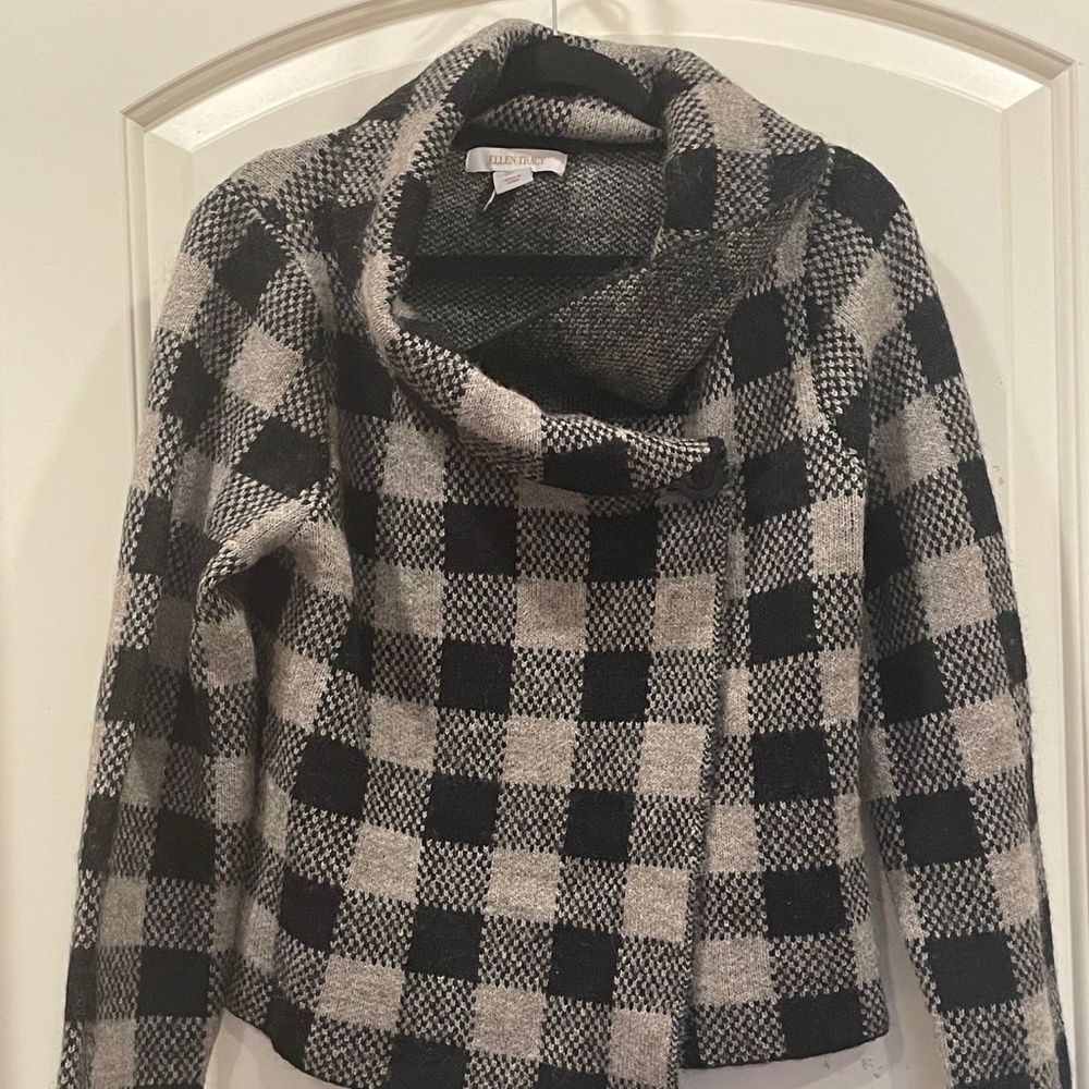 Ellen Tracy Cowl Neck Cardigan